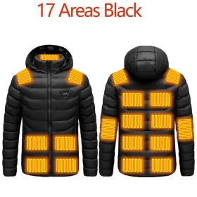 Men 9 Areas Heated Jacket USB Winter Outdoor Electric Heating Jackets Warm Sprots Thermal Coat Clothing Heatable Cotton jacket