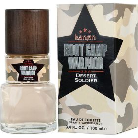 KANON BOOT CAMP WARRIOR DESERT SOLDIER by Scannon EDT SPRAY 3.4 OZ