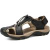 Men Summer Sandal Cow Leather Hiking Sandal Man Beach Sandal Outdoor Casual Shoe High Quality Leather Aqua Shoes Plus Size 46